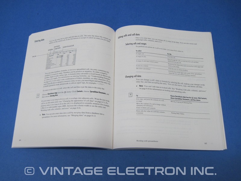 Vintage Apple Macintosh ClarisWorks HANDBOOK MANUAL - (manual only, NO software) gallery