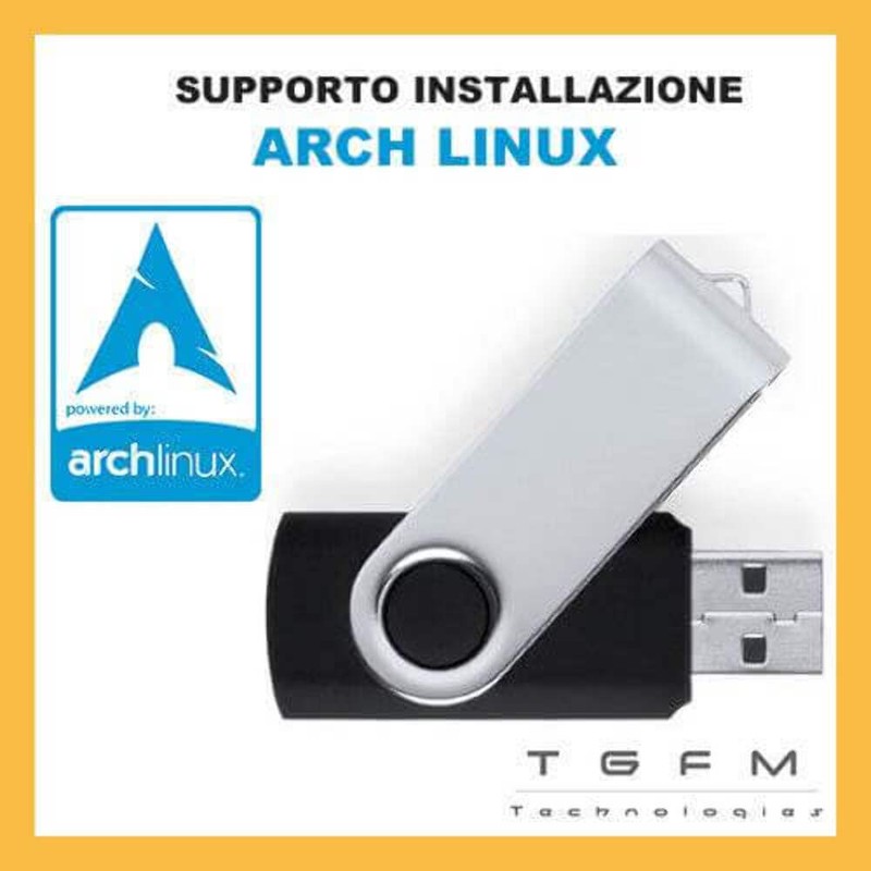 Bootable USB Flash Drive | ARCH Linux | 64 Bit | Latest Version Available