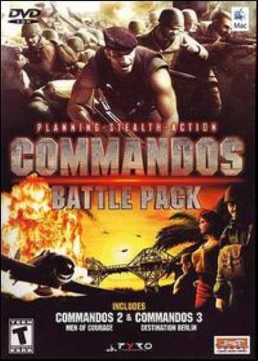 Commandos: Battle Pack MAC DVD 2 war scenarios WWII Berlin squad strategy games!
