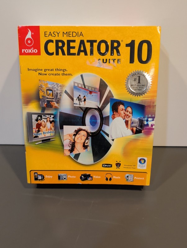 ROXIO EASY MEDIA CREATOR SUITE 10 software New Old Stock