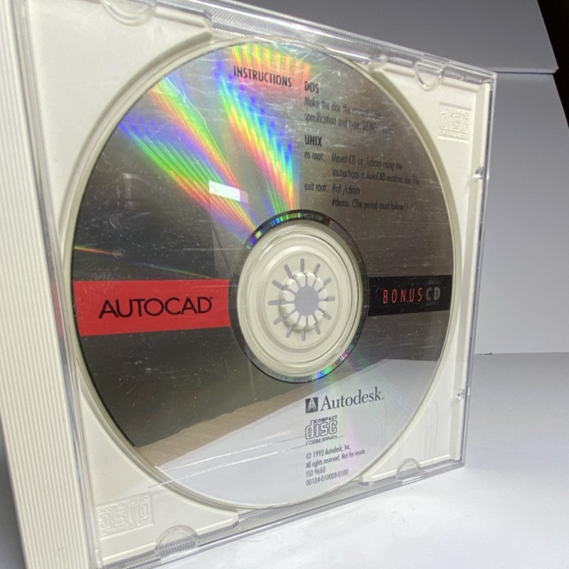 Autodesk AutoCAD Bonus CD for DOS/UNIX English CD 3D Modeling & Rendering gallery