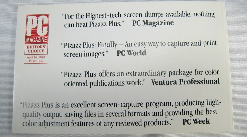 Pizazz Plus Software - 1991 - Application Techniques Inc. - For DOS or Windows gallery