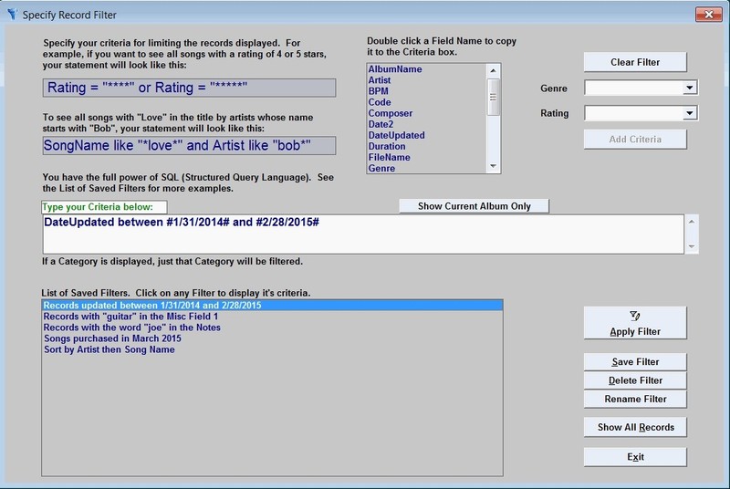 Song Director Music Organizer Database for Audio & MP3 files (Download Only) gallery