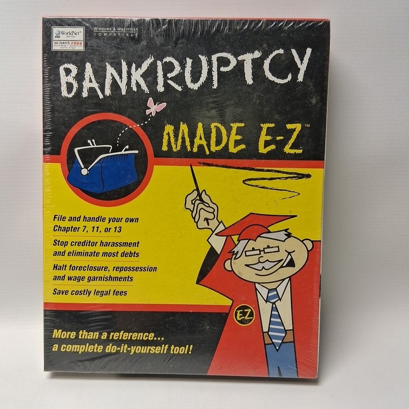 Bankruptcy Made E-Z Windows And Macintosh Compatible Vintage PC CD-ROM Software