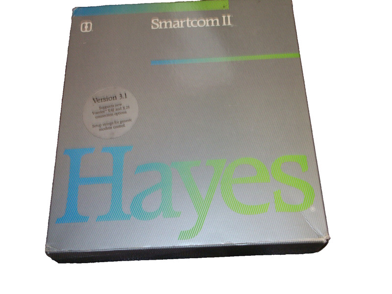 LOT#7 HAYES SMARTCOM II v3.1 VINTAGE SOFTWARE WITH DISKETTES COMPLETE RARE