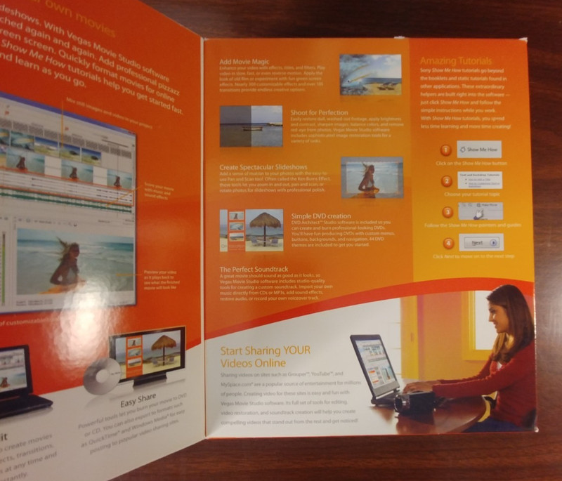 SONY Vegas Movie Studio Video Editing & DVD Creation Windows Vista Software gallery