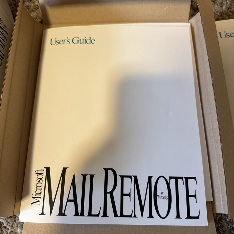 Microsoft Mail Remote (1994) Version 3.2 Super Rare - Open Box, floppies sealed gallery