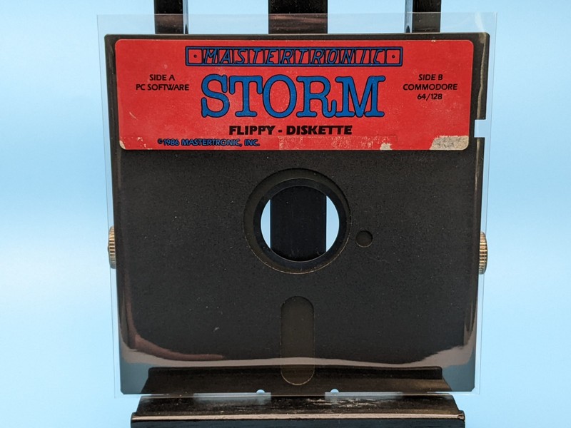 MasterTronic Storm 5.25 Floppy Commodore 64/128: Vintage Software 1986 Untested