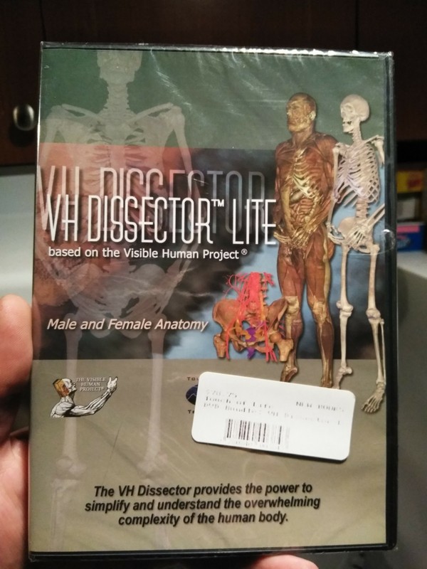 VH DISSECTOR LITE – Male & Female Anatomy (Software CD for PC/MAC, 2009)