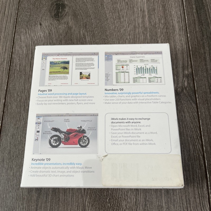 Apple iWork '09 (Retail) (1 User/s) - Full Version for Mac MB942Z/A gallery