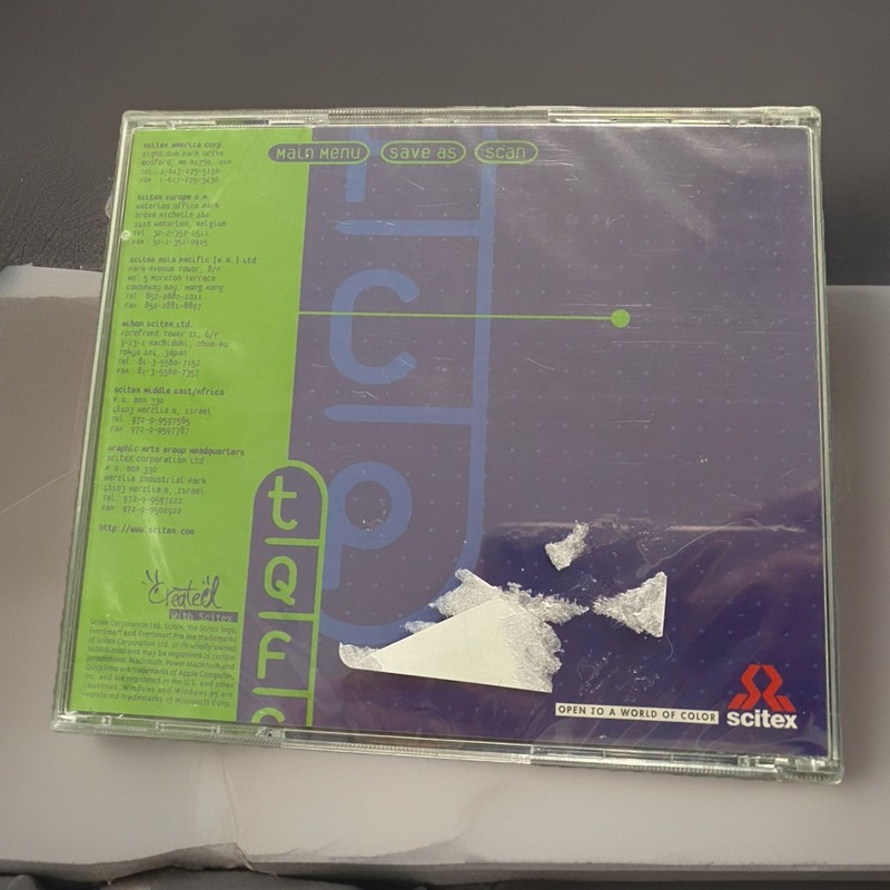 Scitex Eversmart CD ROM Disc 1997 New gallery