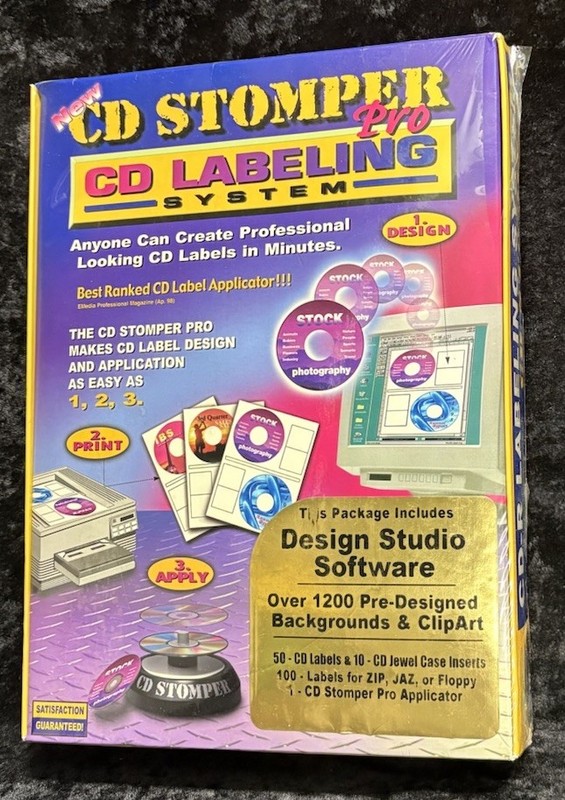 PRO CD-R LABELING SYSTEM – CD STOMPER KIT – Brand NEW Sealed