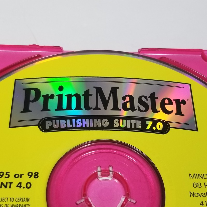 Printmaster Desktop Publishing Art Suite 7.0 Complete Software CD ROM Windows 95 gallery