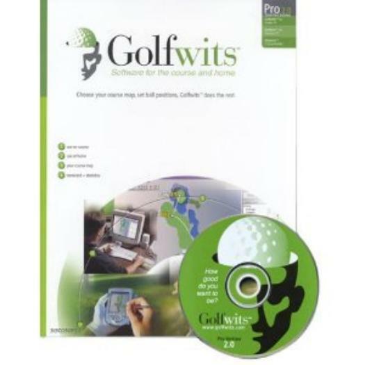 Golfwits 2 Pro PALM OS CD golf course maps document scorecard improve statistics