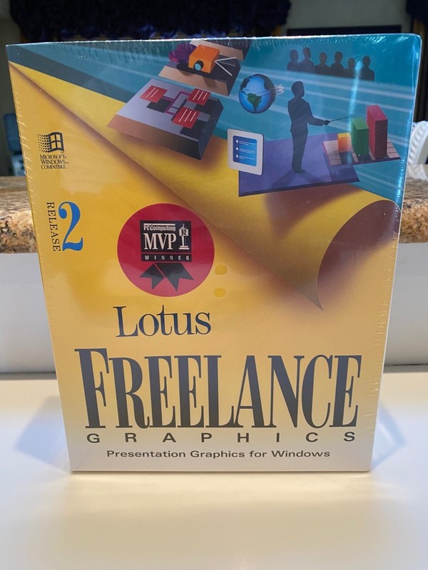 LOTUS FREELANCE GRAPHICS RELEASE 2 PRESENTATION GRAPHICS FOR WINDOWS NEW SEALED
