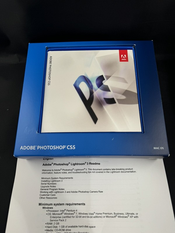 Adobe Photoshop CS5 Upgrade Mac OS Box w/ Discs & Manuals Complete gallery