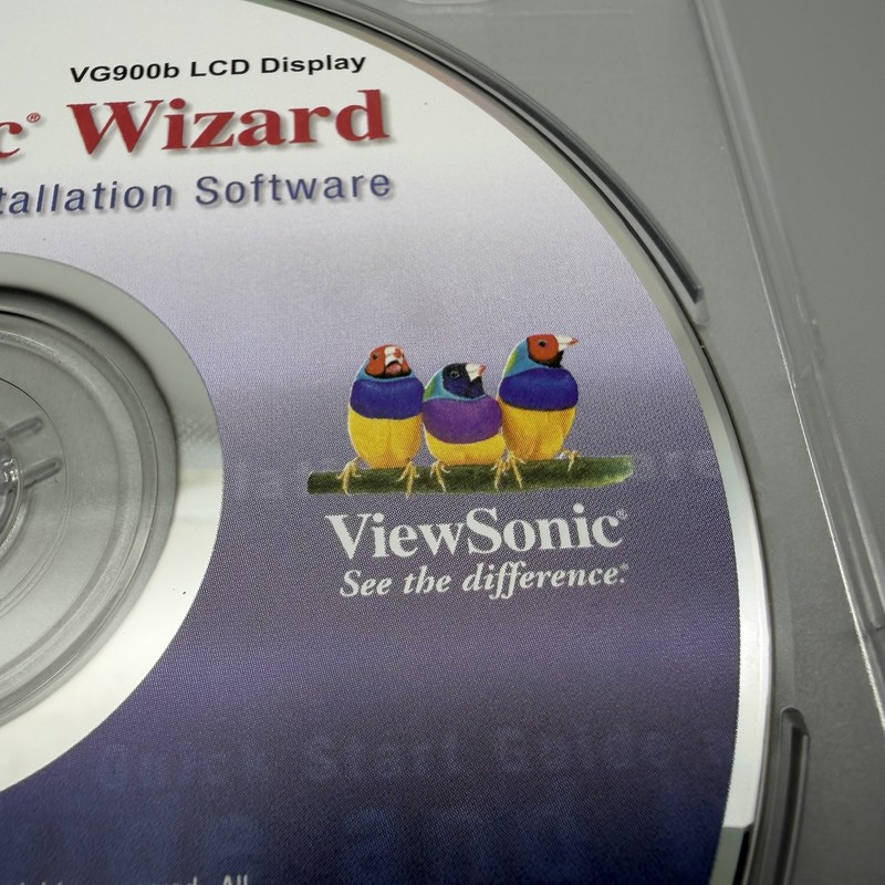 Vintage 2001 ViewSonic Wizard VG900b Monitor LCD Software Drivers CD-ROM Win Mac gallery