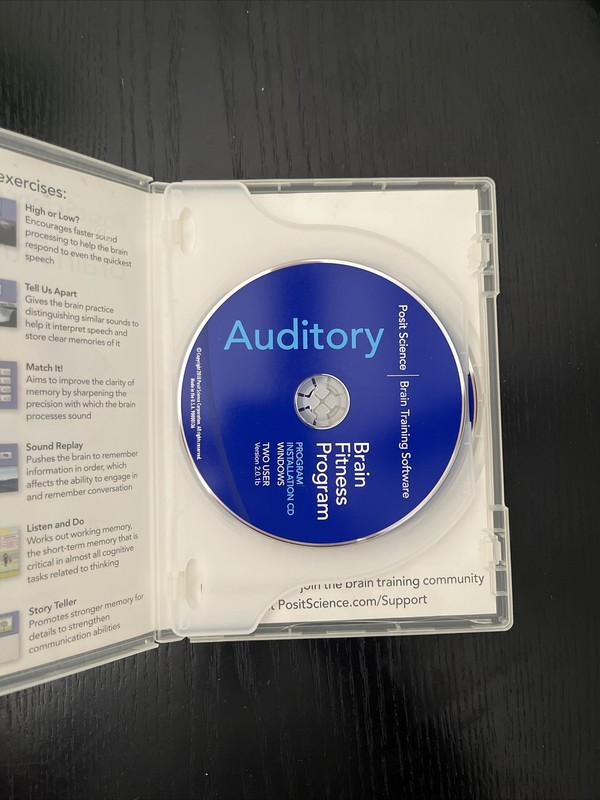Posit Science: Brain Fitness Program For WIN or Mac 2 Disc Set w/ Registration gallery