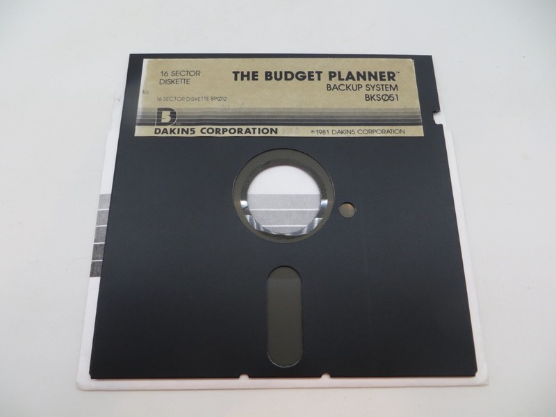 5.25″ Floppy Disk THE BUDGET PLANNER Backup System BKS051 Vintage Computer Disc