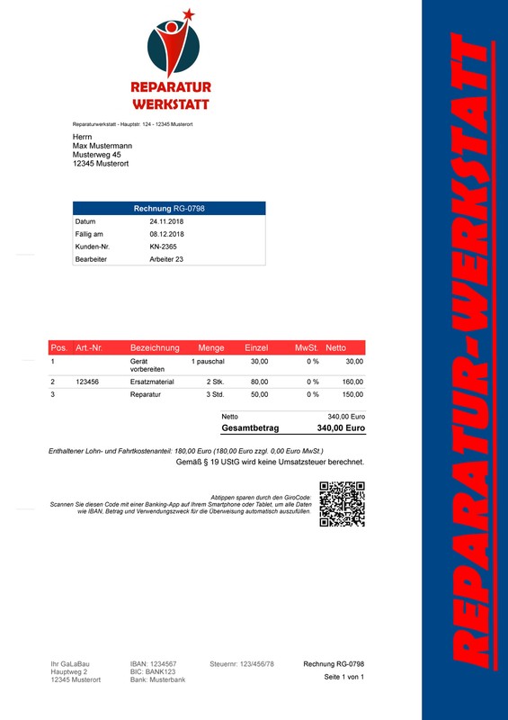 Invoice program, manage and bill repairs, quote, invoice, reminder IT gallery