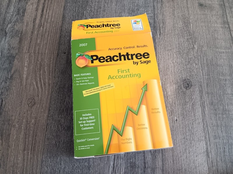 Peachtree By Sage First Accounting 2007 PC-ROM Boxset Microsoft Windows XP 2000