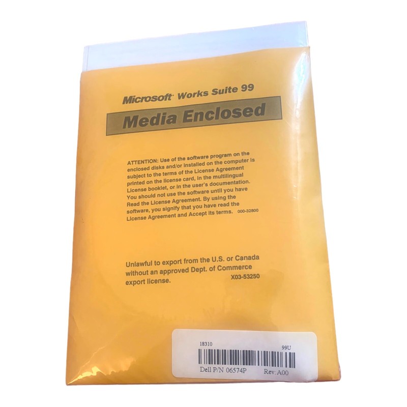Microsoft Works Suite 99 w/ Certificate of Authenticity : NEW & Sealed gallery