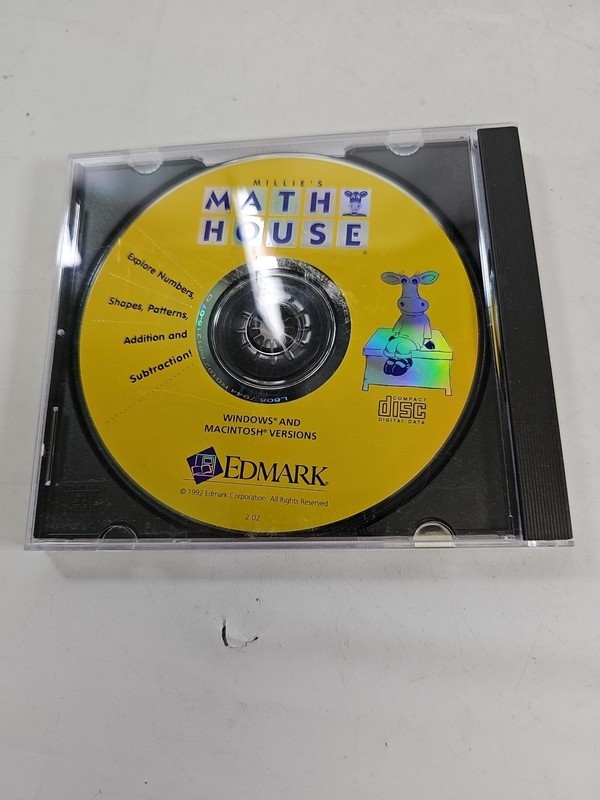 Millie's Math House Edmark MAC 1992 MAC/Windows 95 RARE CIB CD gallery