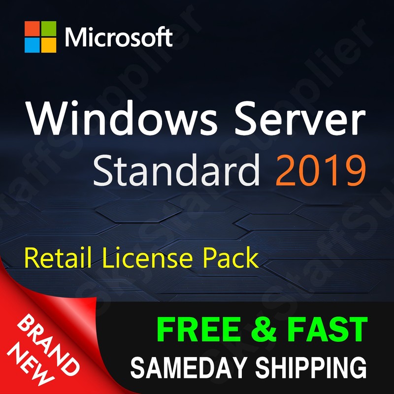Windows Server 2019 STANDARD x64 24 CORE License Key + 10 CALs RETAIL PACK gallery