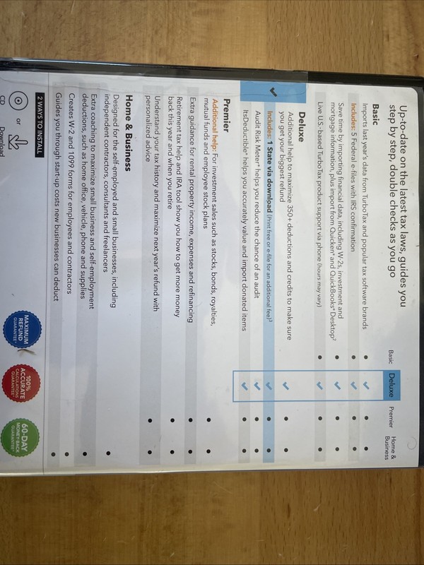 TurboTax Deluxe Fed & State Software 2020 NEW 2020 Tax Year gallery
