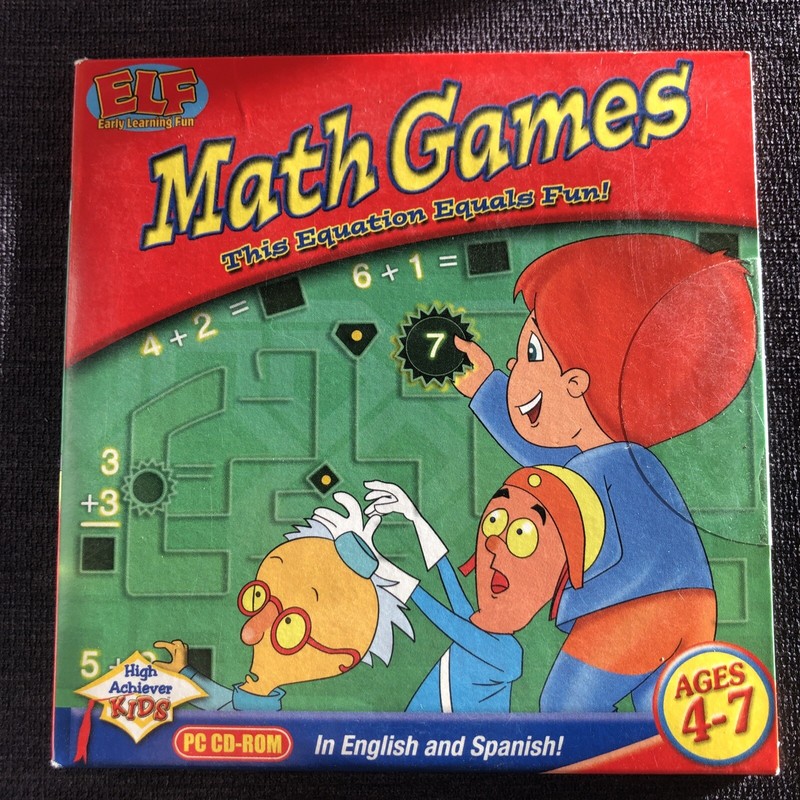 Elf Early Learning Fun Math Games Pc Cd Rom Aged 4-7