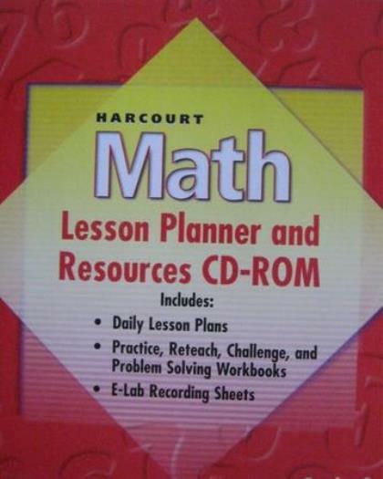 Harcourt Math: Lesson Planner Resources & Resources CD-ROM Grades K-2 PC MAC CD
