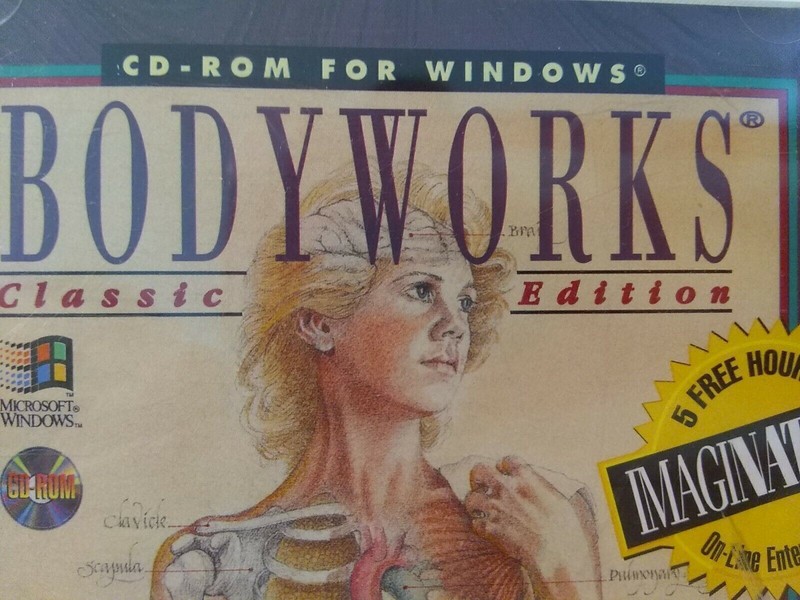 Body Works Classic Edition Human Anatomy CD-Rom Windows Softkey 1994 Software gallery