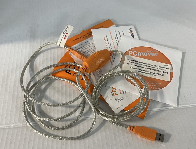 Laplink PC Mover Essentials ( CD , Transfer Cable , Quick Start Guide ) PCmover gallery