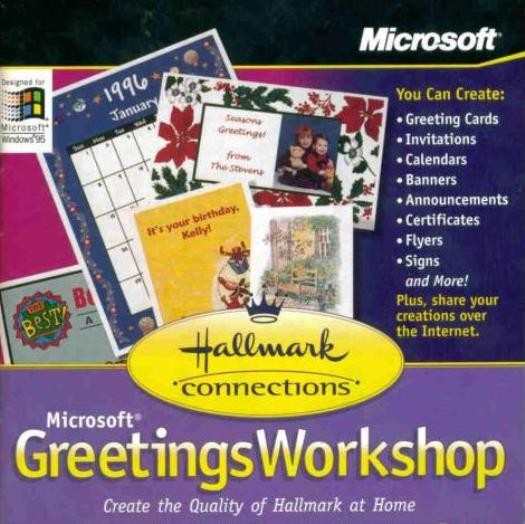 Hallmark Connections Greetings Workshop PC CD print personalized cards invites!