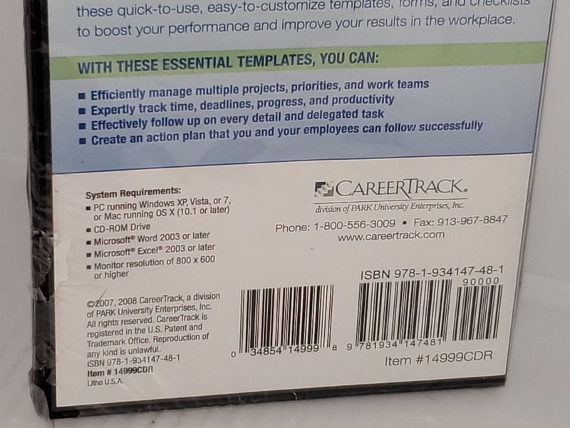 Templates for Today's TIme-Crunched Professional CD-Rom 2008 CareerTrack.NEW gallery