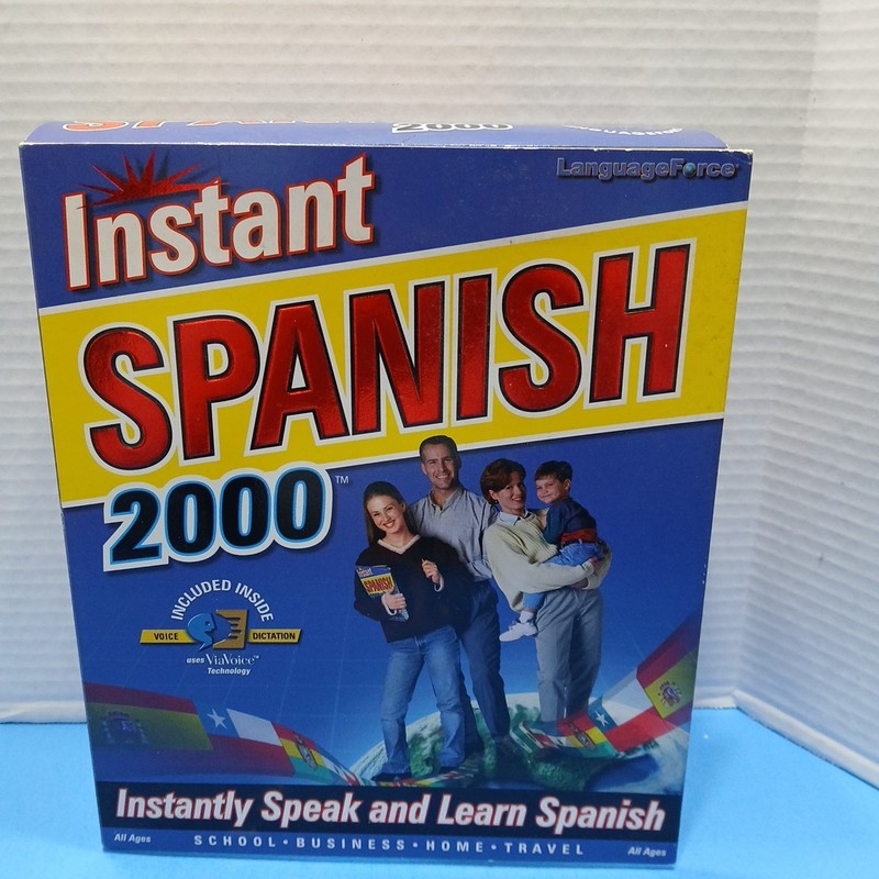 Language Force Spanish Instant Language 2000 PC Windows 95/98