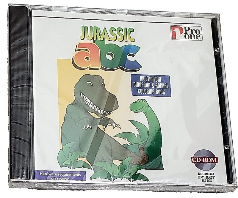 Jurassic ABC Educational (PC CD-ROM, ProOne) DOS/Windows NIP NEW Sealed