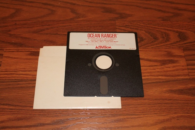 Ocean Ranger Commodore 64 C64 Game on 5.25″ disk – Tested