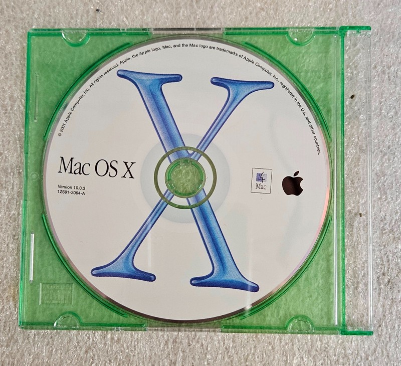 ⭐️⭐️⭐️⭐️⭐️ Vintage 2001 Apple Mac OS X Version 10.0.3 1Z691-3064-A gallery