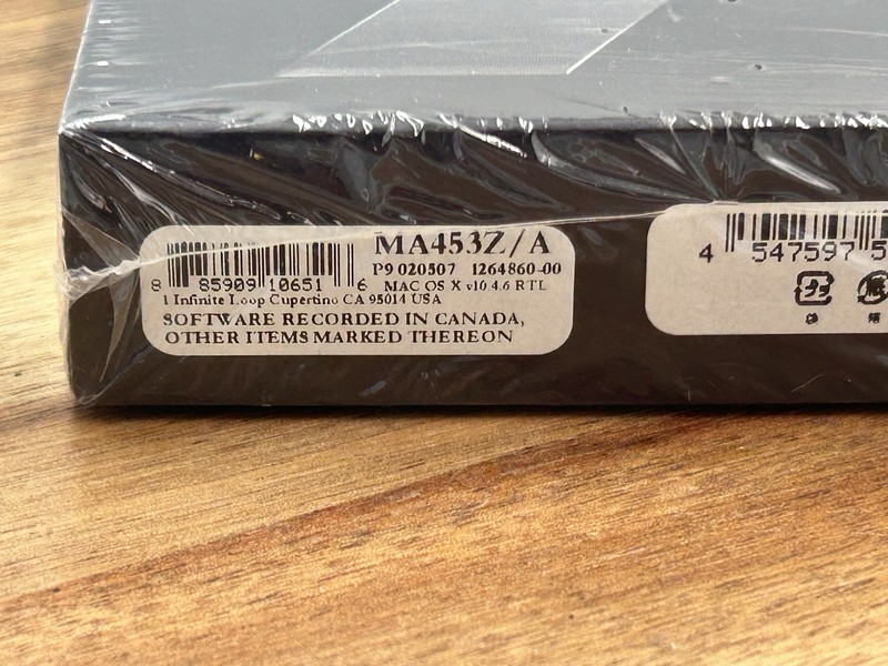 Apple Mac OS X Tiger 10.4 Retail Box OEM with iWork Trial Install Disk New Open gallery