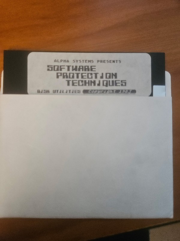 SOFTWARE PROTECTION TECHNIQUES by ALPHA SYSTEMS for Atari 400/800