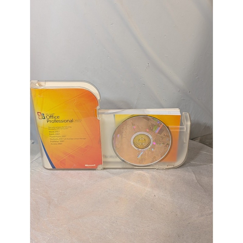 Microsoft Office Professional 2007 Windows Full Retail Version Open Box AS-IS gallery