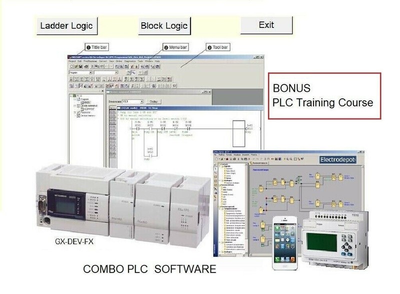 PLC Programming Software Ladder, Function Logic, Free Refurbished Dell Laptop i5