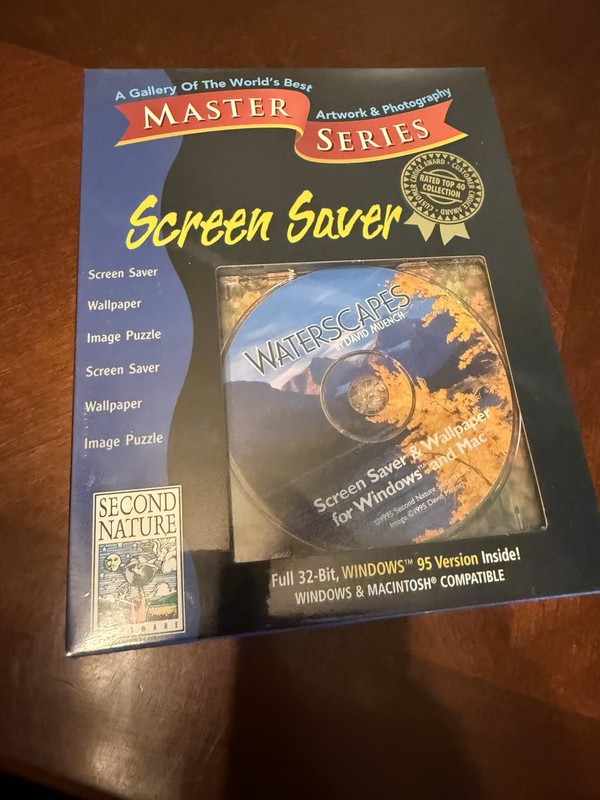 Second Nature Master Series Waterscapes CD-ROM Windows 95 Mac Wallpaper SEALED gallery