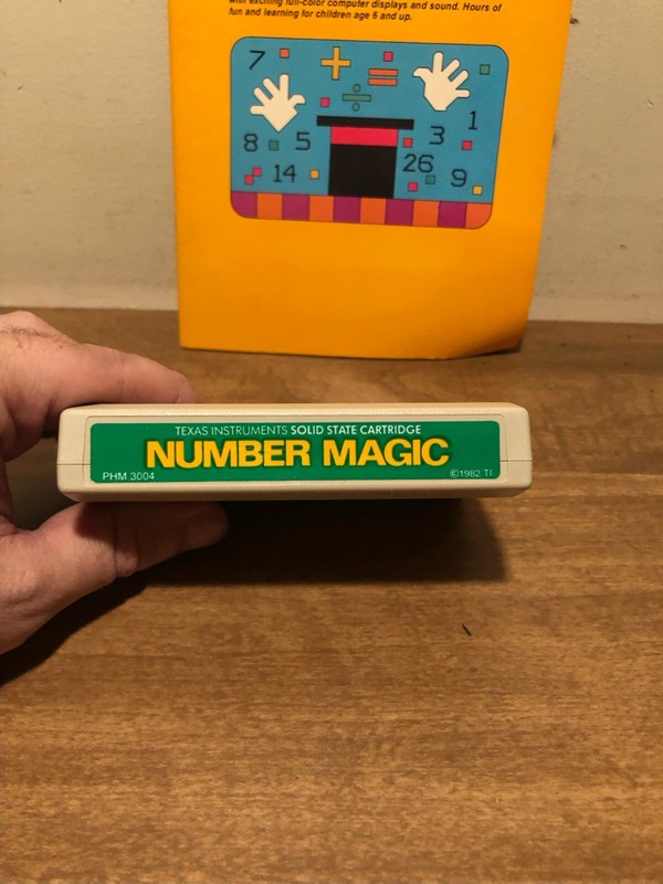 Texas instruments 1982 Number Magic Ti-99/4A Cartridge & Manual gallery