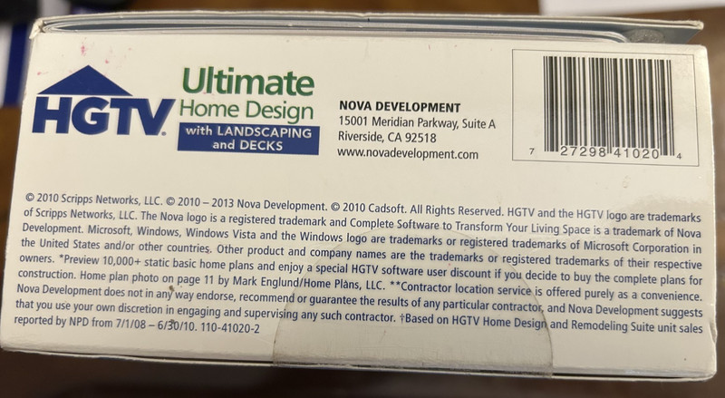 HGTV Ultimate Home Design With Landscaping and Decks; Software Plus Book & Bonus gallery