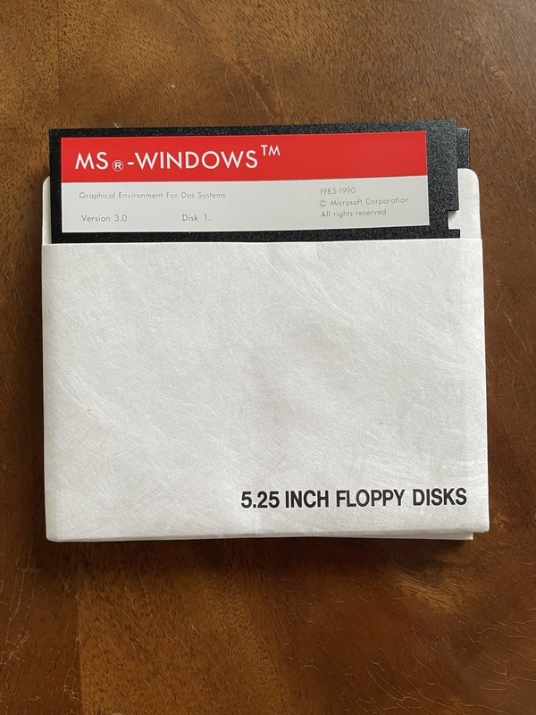 Microsoft Windows 3.0 Graphical Interface 1990 Original Installation Disks
