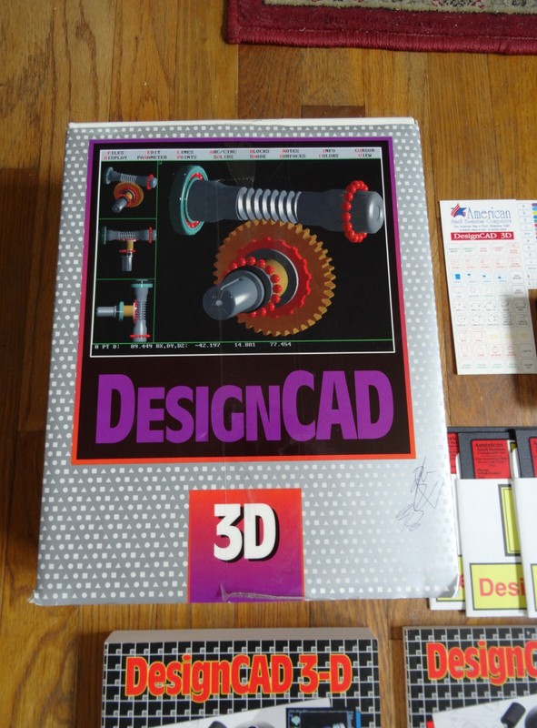 Vintage MS-Dos Floppy Disc DesignCAD 3D Software IBM PC gallery