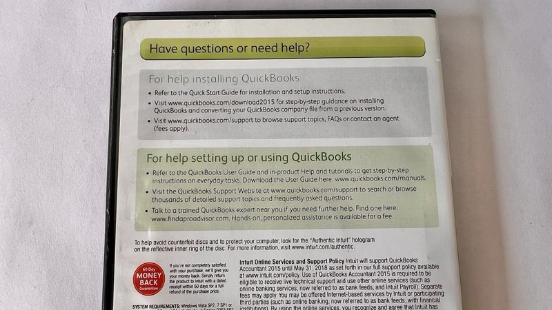 Intuit QuickBooks Accountant 2015 (Retail) Full Version for Windows 424434 VG+ gallery
