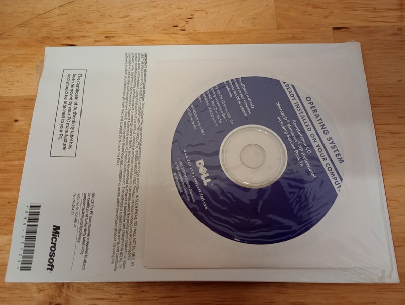 Dell Microsoft Windows XP Pro Service Pk 1a Reinstallation CD OEM NEW SEALED gallery